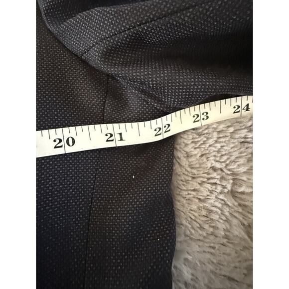 Banana Republic Navy Slim Fit 2 Button Birdseye Marzotto Italian Fabric 42 R/S - Picture 12 of 15